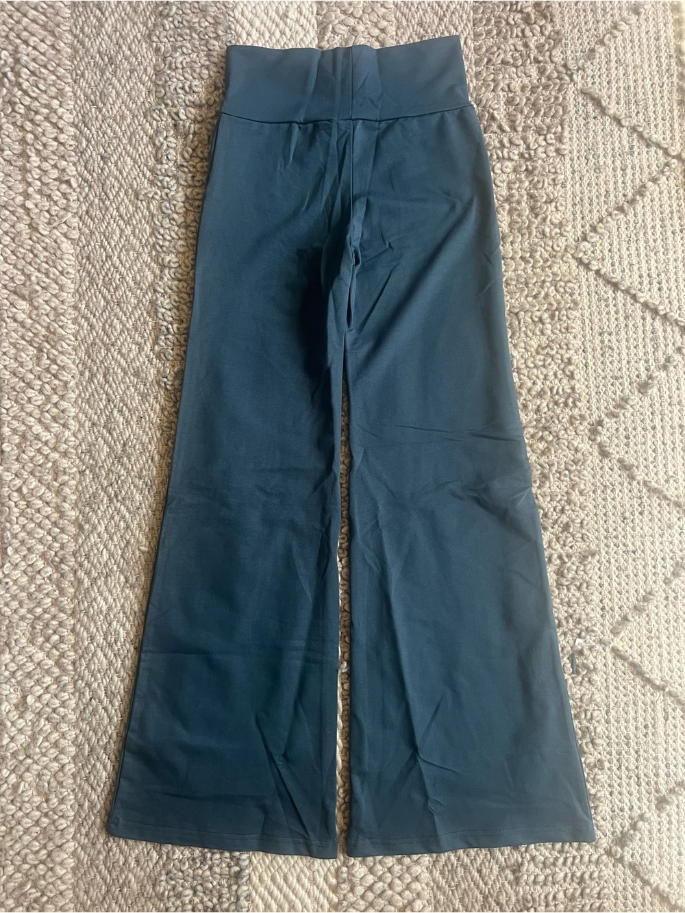 Organic cotton wide leg pants - high waist pants - Gaucho - New - Small Slate - Picture 5 of 6